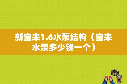 新宝来1.6水泵结构（宝来水泵多少钱一个）