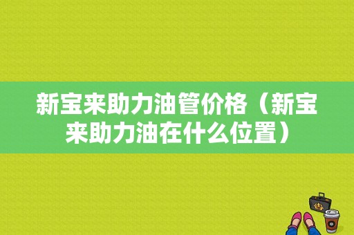 新宝来助力油管价格（新宝来助力油在什么位置）