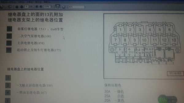 新宝来油泵继是几号（05款一汽大众宝来油泵继电器在哪个位置）-图2