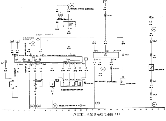 新宝来线路图（大众新宝来全车电路图）-图2