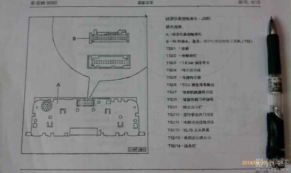 大众新宝来仪表端子定义（宝来仪表接线接口定义）-图1