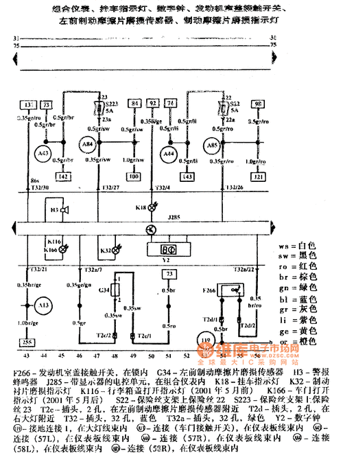 大众新宝来仪表端子定义（宝来仪表接线接口定义）-图2