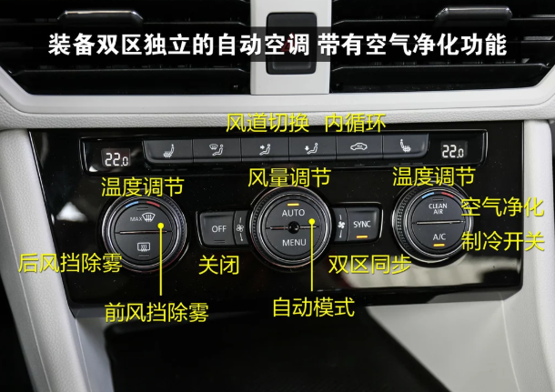 新宝来车内空调按钮（新宝来车内空调按钮怎么用）-图1