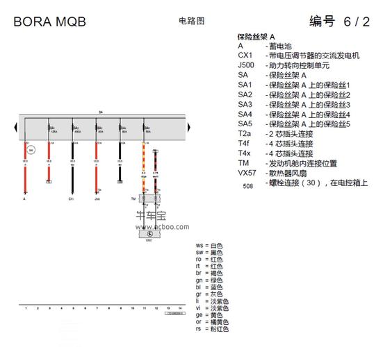 全新宝来线束问题（新宝来线路图）-图3