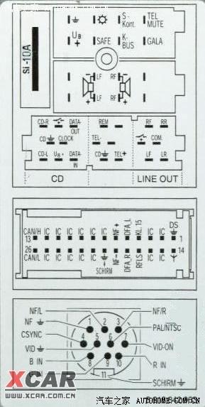 2012新宝来cd机接口（大众新宝来cd机尾线接线图解法）-图3