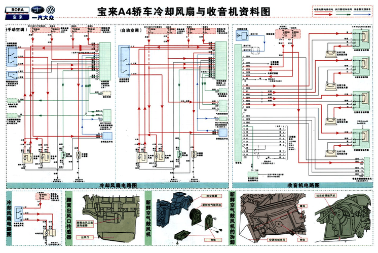 新宝来风扇四根线（宝来风扇控制器506k插头14针）-图3